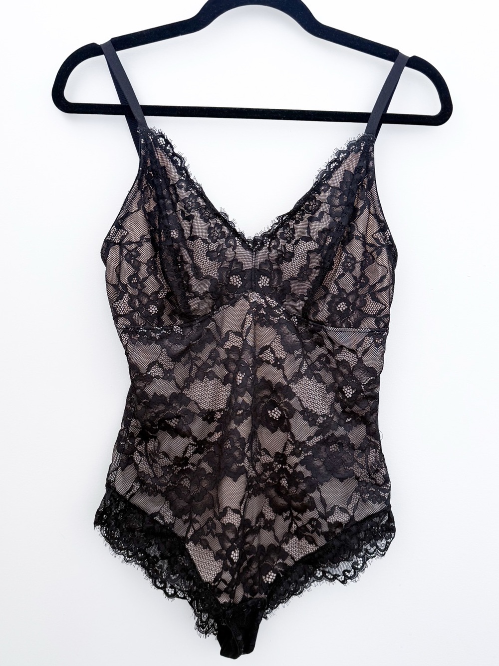 Popilush Lace Bodysuit Shapewear Black – Firm Control Thong | Size M | Worn Once